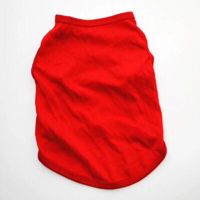 Ρούχα για σκύλους κατοικίδιων ζώων Βαμβακερό μονόχρωμο λεπτό γιλέκο σκύλου για μικρούς μεσαίους μεγάλους σκύλους Αναπνεύσιμο, ελαστικό και μειώνει την τριχόπτωση Στολή σκύλου