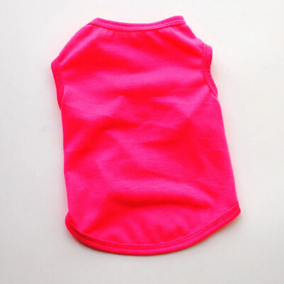 Ρούχα για σκύλους κατοικίδιων ζώων Βαμβακερό μονόχρωμο λεπτό γιλέκο σκύλου για μικρούς μεσαίους μεγάλους σκύλους Αναπνεύσιμο, ελαστικό και μειώνει την τριχόπτωση Στολή σκύλου