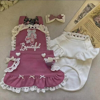Psi Haljine za male pse Odjeća za mačke Traper suknje za kućne ljubimce Proljetni i jesenski modeli Princess Barbie stil Slatki
