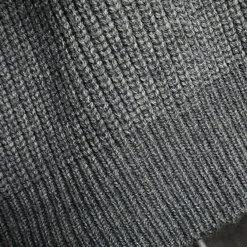 Pleteni džemper Muški prsluk s V izrezom Muška odjeća Crni prsluk bez rukava Jednobojni korejski modni pamučni gornji dijelovi XA