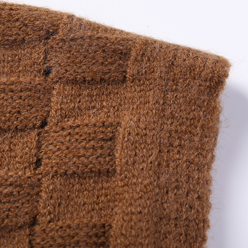 Muški retro vintage vuneni pleteni prsluk bez rukava s V izrezom Basic za jesen zima pulover muška odjeća 00087