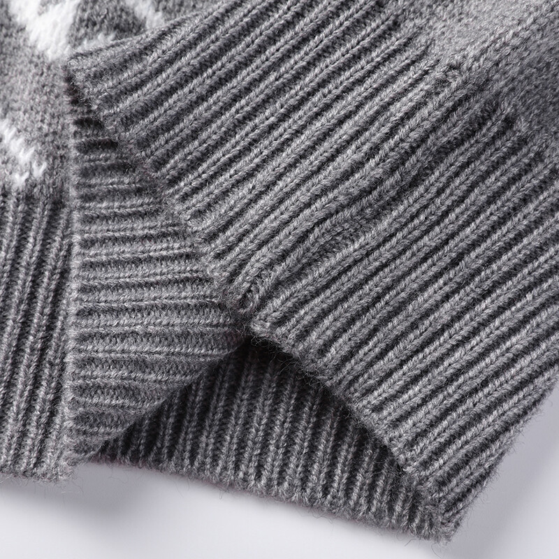 Muški vuneni pleteni prsluk bez rukava V izrez bez rukava Basic za Jesen Zima Retro Vintage Print Muška odjeća 00088