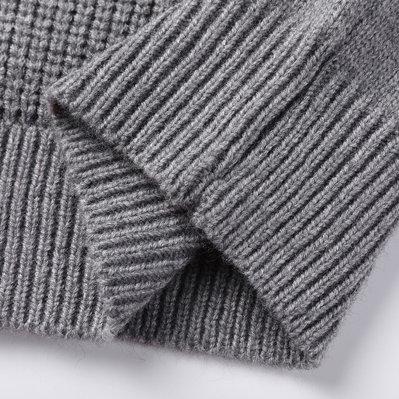 Meeste vanaaegne villane kootud vest V-kaelusega kampsun-pullover, varrukateta põhilised sügistalvised meesterõivad 00086