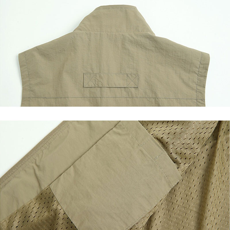 Muški ljetni prsluk za rad na otvorenom, proljetni taktički prsluk s više džepova, velike veličine M-6XL, muške jakne bez rukava za planinarenje i ribolov