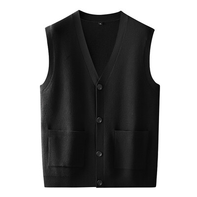 New Arrival Fashion Suepr suur sügisene meeste V-kaelusega kootud kardigan Vest Fashion kampsun, suur suurus XL 2XL 3XL 4XL 5XL 6XL 7XL
