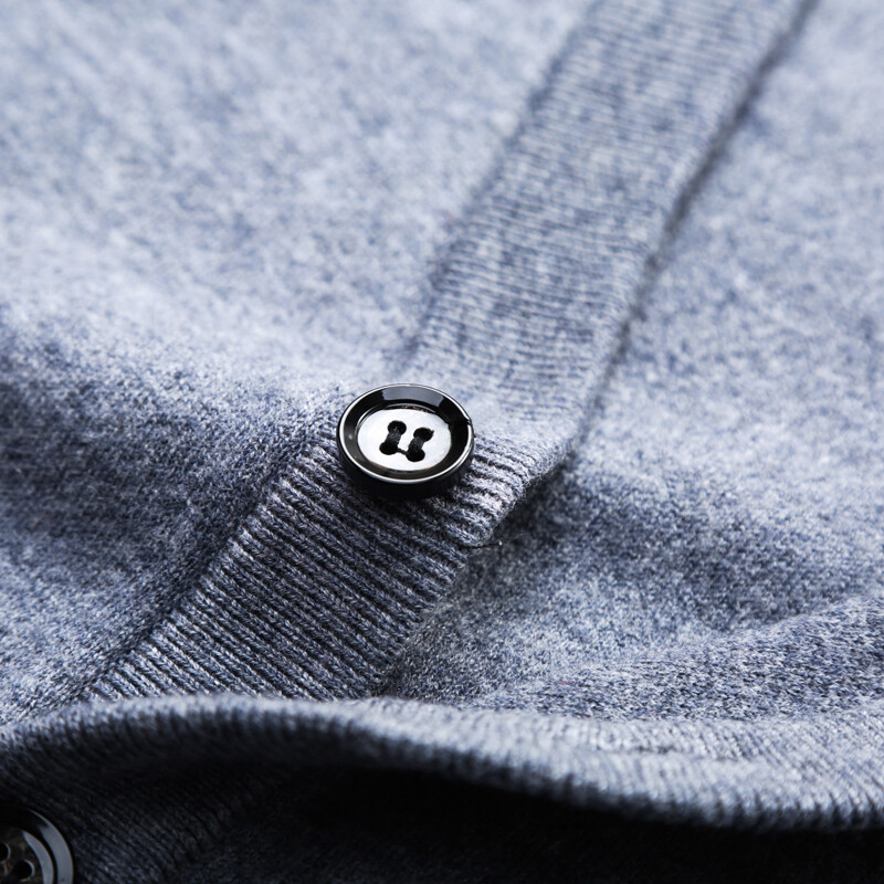 Muškarci 50% vuneni prsluk bez rukava, pleteni gumbi, osnovni pulover, debeli kardigan za jesen i zimu, muška poslovna moda, ležerna 00449