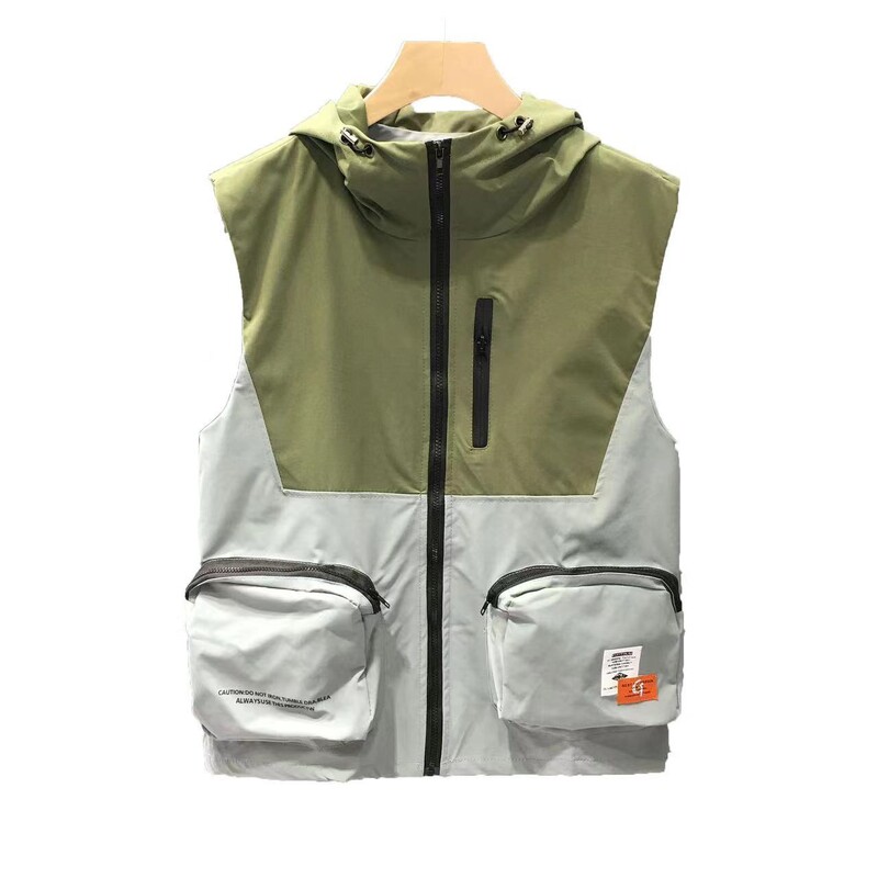 Muška jakna bez rukava Preveliki korejski modni prsluk Džepni vojni taktički prsluk Proljeće Jesen Gornji kaputi