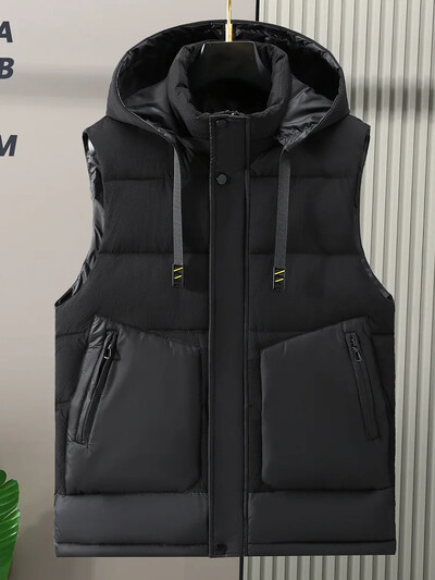 Γιλέκο μεγάλου μεγέθους χοντρό φθινοπωρινό χειμερινό casual ανδρικό σακάκι αλόγου συν μέγεθος μόδας ζεστό ανδρικό γιλέκο 8XL 7XL