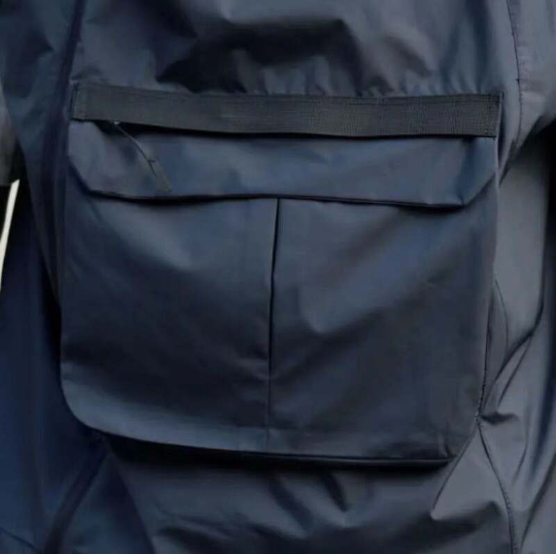 Vestă cu glugă pentru bărbați, stil funcțional, cu buzunar mare, cu fermoar, haină fără mâneci, maiuri sport la modă, hanorac casual vintage, îmbrăcăminte de stradă