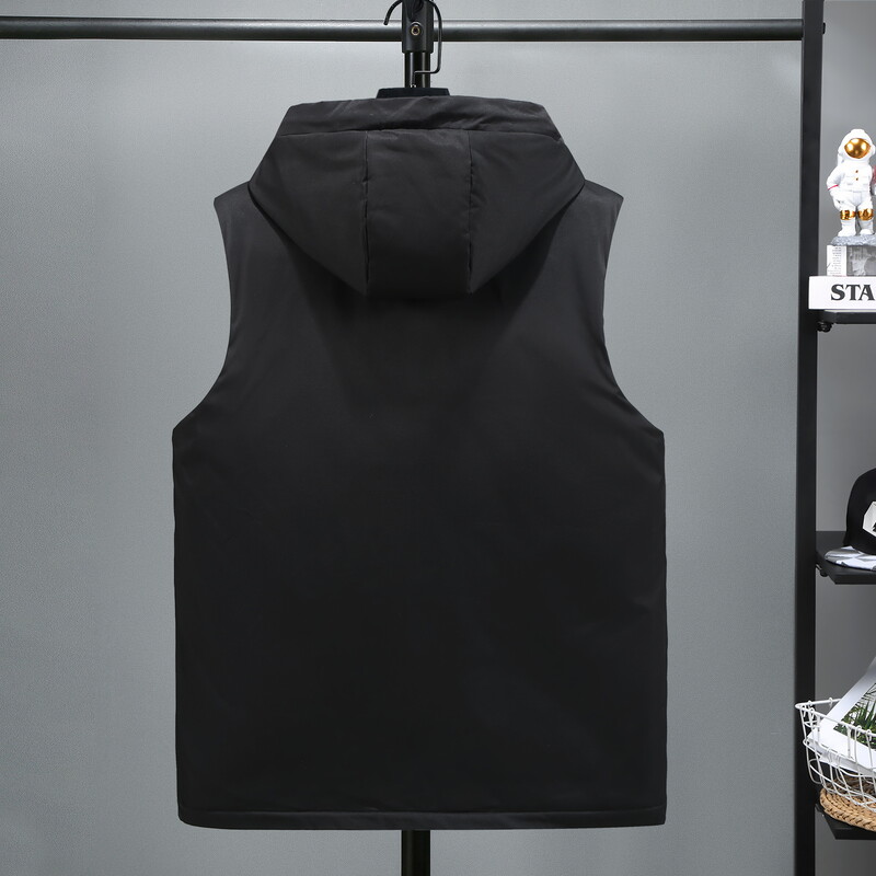 Novi podstavljeni prsluk Plus Fat Plus Size Casual korejski prsluk Radna odjeća Modna studentska muška jesen zima Fat Plus veliki patentni zatvarač