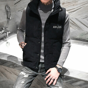 Crocodile brand Muški prsluk Samt prsluk Zimska jakna bez rukava Muški pamučni prsluk debeli Puni prsluk bez rukava Muški