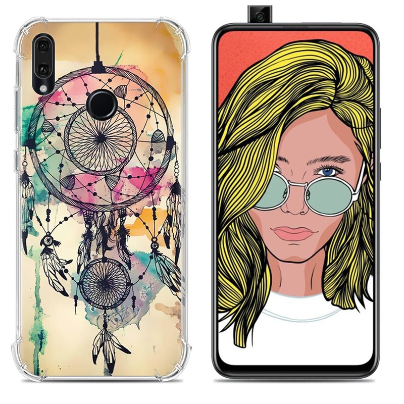 Prikladno za Huawei Y9Prime 2019 P Smart Z torbica za mobilni telefon zračni jastuk Anti-fall torbica za mobitel obojena mekana TPU