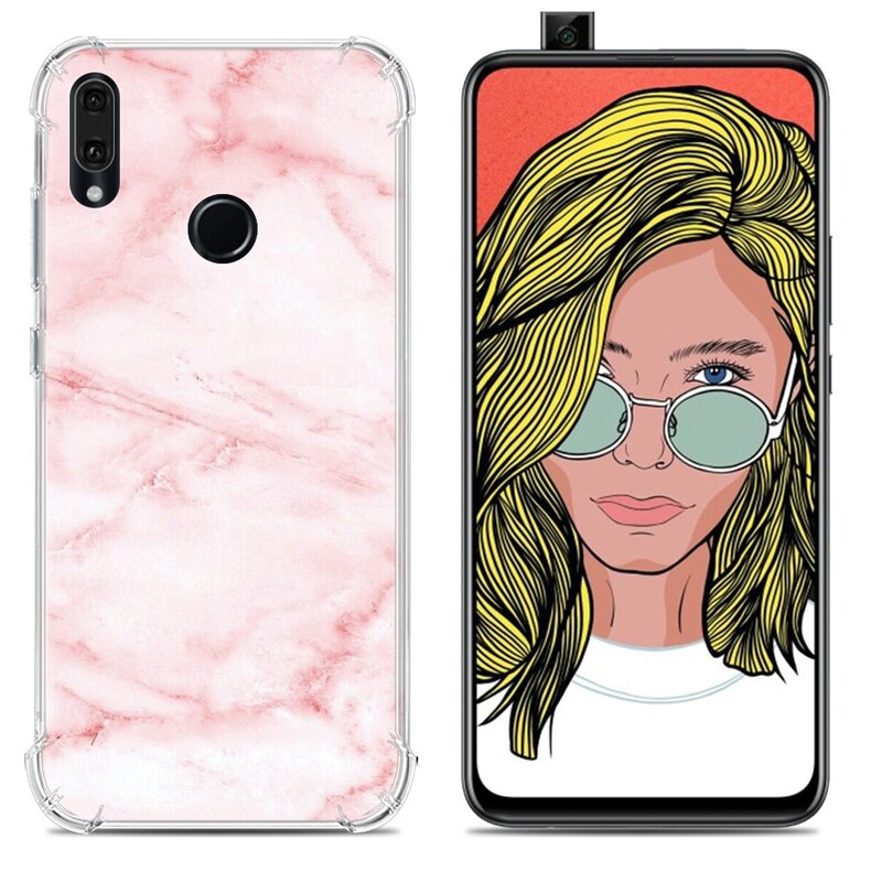 Prikladno za Huawei Y9Prime 2019 P Smart Z torbica za mobilni telefon zračni jastuk Anti-fall torbica za mobitel obojena mekana TPU