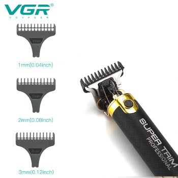 VGR Hair Trimmer Professional Hair Cutting Machine Barber Cordless Haircut Machine Hair Clipper Metal Trimmer for Men V-082