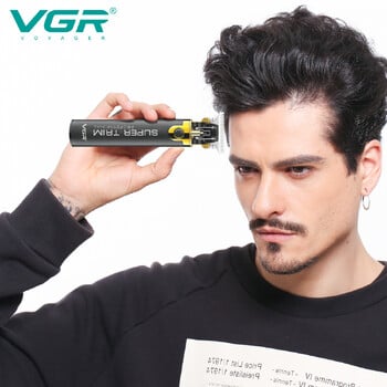 VGR Hair Trimmer Professional Hair Cutting Machine Barber Cordless Haircut Machine Hair Clipper Metal Trimmer for Men V-082