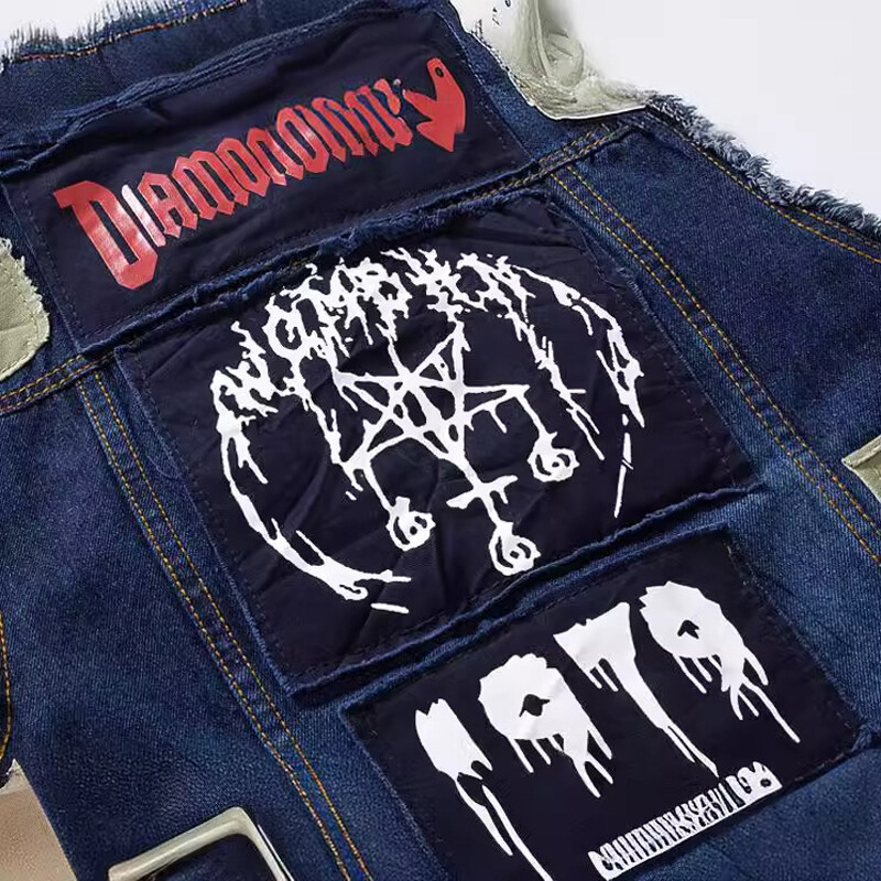 Ljetni muški lagani traper prsluci Modni hip hop ulični traperice Jakna bez rukava Muški punk party traper prsluci