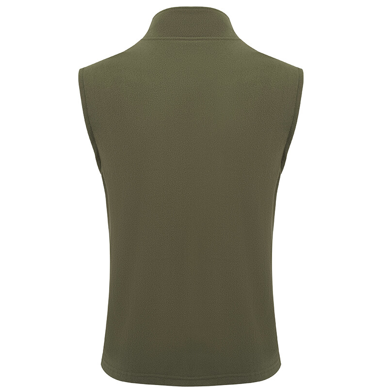 Muški jesenski zimski prsluk od polarnog flisa čiste boje s višestrukim džepovima, debela topla jakna, otporna na hladnoću, Dropshipping