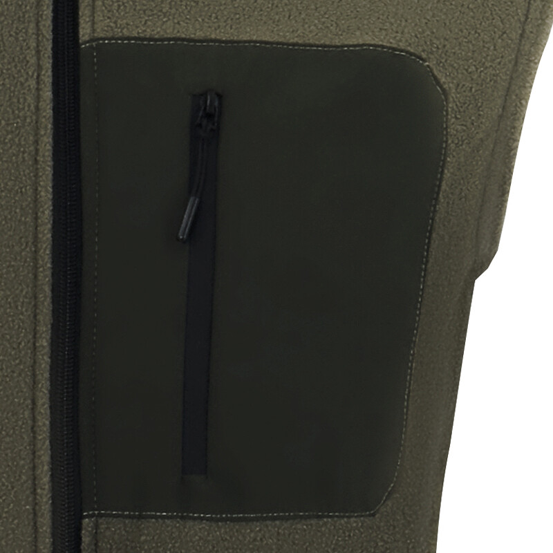 Muški jesenski zimski prsluk od polarnog flisa čiste boje s višestrukim džepovima, debela topla jakna, otporna na hladnoću, Dropshipping