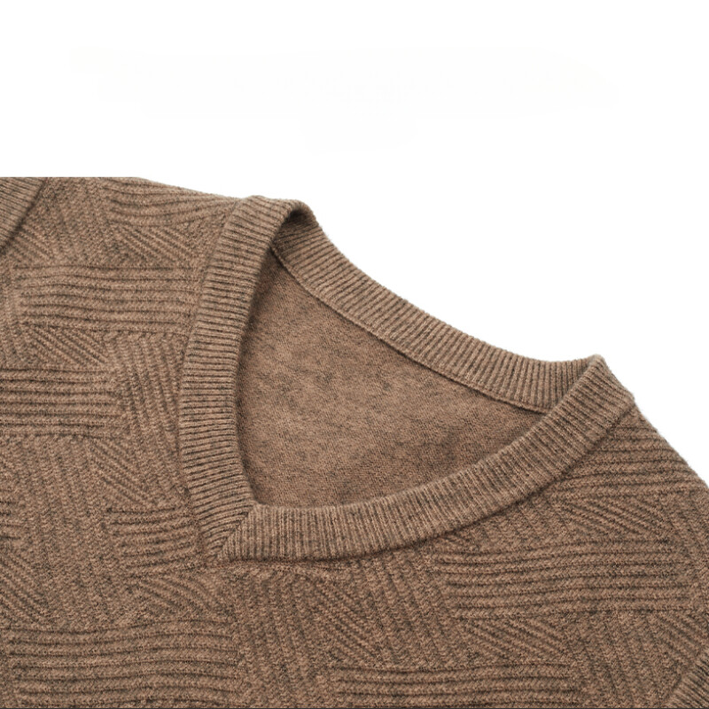 Kampsun Vest Meeste paks V-kaelusega varrukateta silmkoelised vestid Nakkumisvastased Kootud Vest Valik Nõel Jacquard Ühevärviline