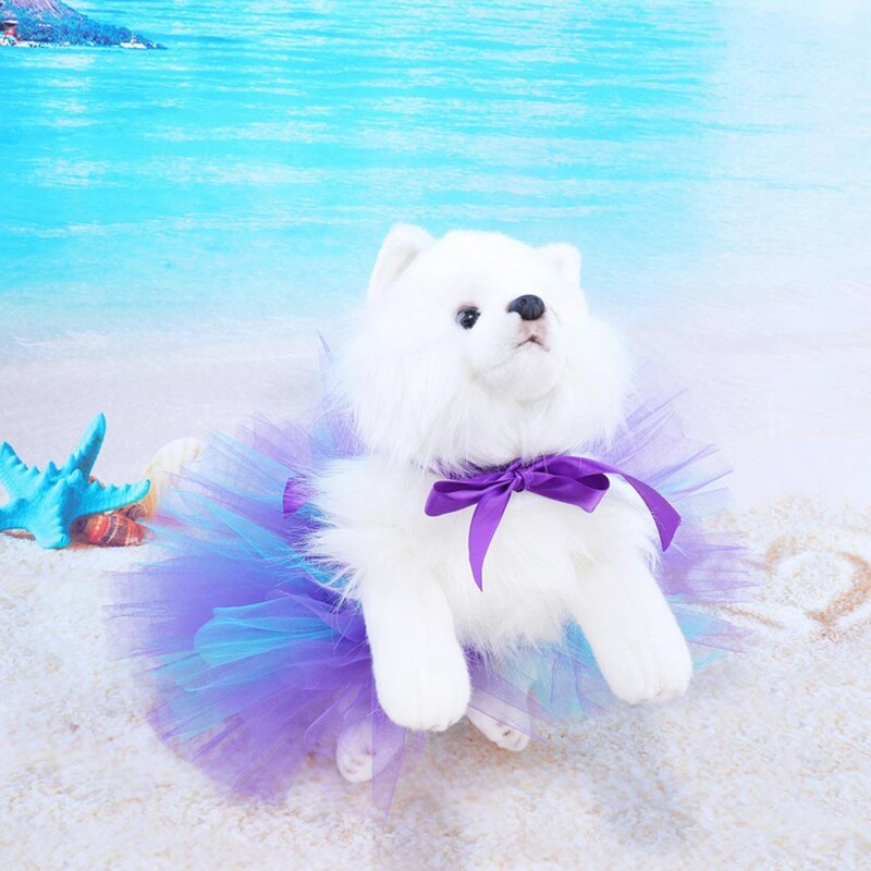 Haljina za kućne ljubimce Hemlines Odjeća za kućne ljubimce Prekrasna fina izrada Poliester Dekorativna paperjasta za svaki dan