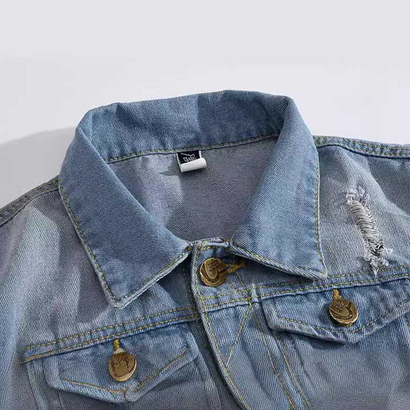 Sügisene meeste teksapüksid puuvillased vestid vabaaja lõhki reveeritud vintage varrukateta jakk Meeste tänavarõivad teksad vestid topsid riided 6XL