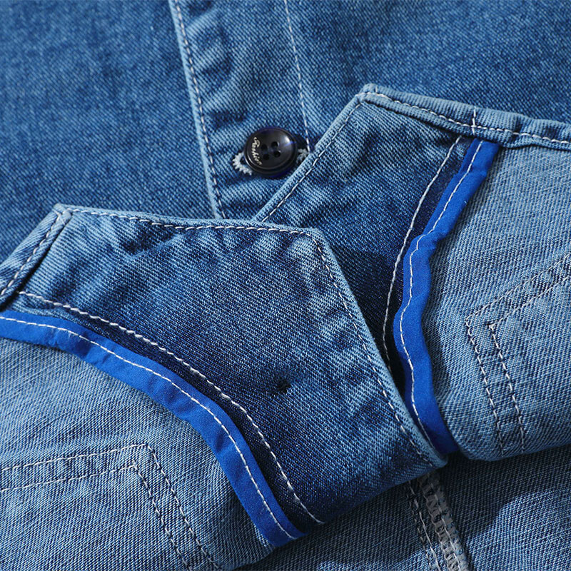 Traper prsluk Muška jakna Proljeće Jesen Jeans jakna Dizajn V-izreza Korejski prsluk Široka ležerna modna Muška odjeća za sve stilove