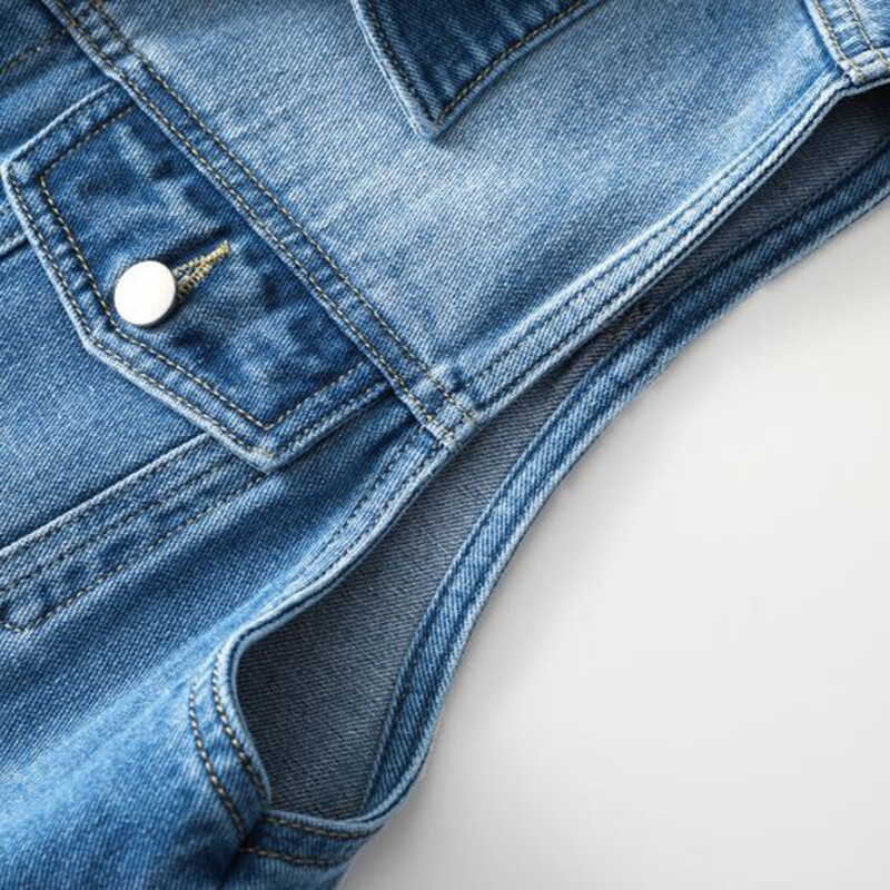 2024, novi ženski traper prsluk proljeće ljeto, s više džepova, bez rukava, vintage, ležeran za mlade, jednostavan, ležeran, uski traper prsluk na preklop