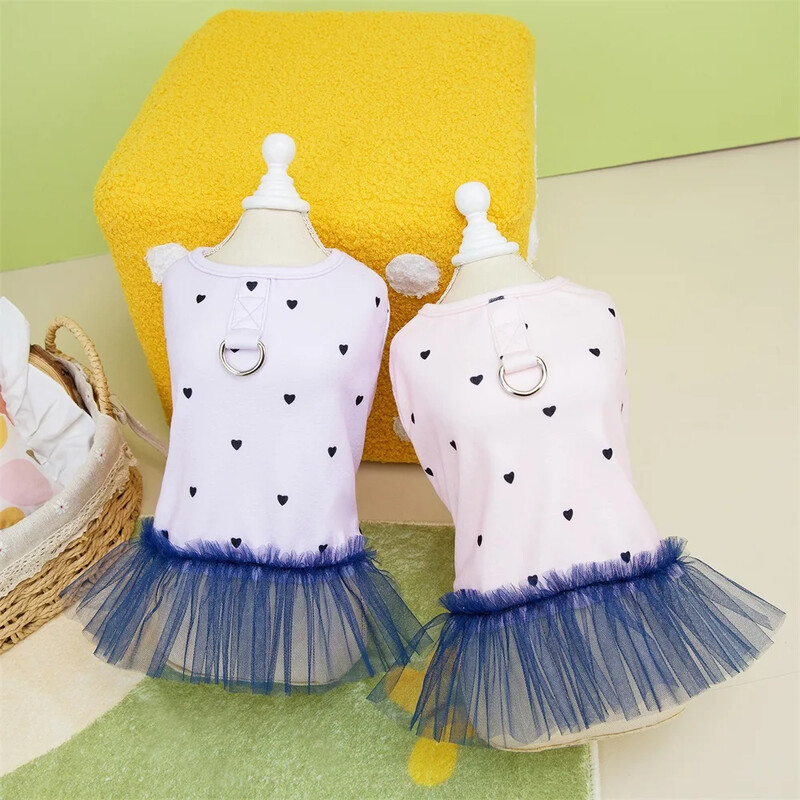 Kostim za slatke ljubimce Odjeća Mačka Pas Princeza Haljine Puppy Tutu Suknja Mrežasta Odjeća za malog psa Proljeće Ljeto