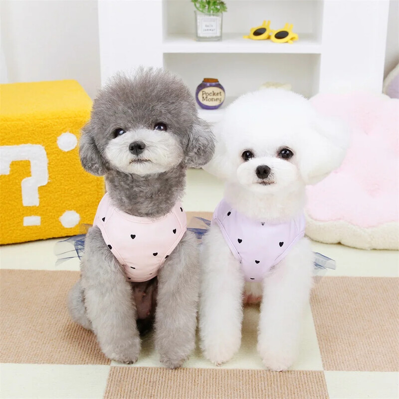 Kostim za slatke ljubimce Odjeća Mačka Pas Princeza Haljine Puppy Tutu Suknja Mrežasta Odjeća za malog psa Proljeće Ljeto