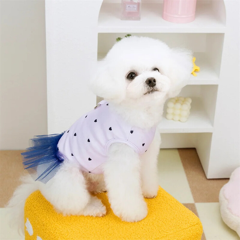 Kostim za slatke ljubimce Odjeća Mačka Pas Princeza Haljine Puppy Tutu Suknja Mrežasta Odjeća za malog psa Proljeće Ljeto