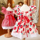 Moeprint Lemmikkoerakleit Armsad Pehmed Koerariided Suvised Kutsika Printsessi Seelik Lemmikloomakassi Lendav Varrukatega Kleit Chihuahua Koerariided