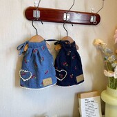 Modna suknja za kućne ljubimce Trešnja suknja od trapera na tregere Haljine za štene Maltezer Mlijeko Odjeća za pse Dizajnerska odjeća za štene