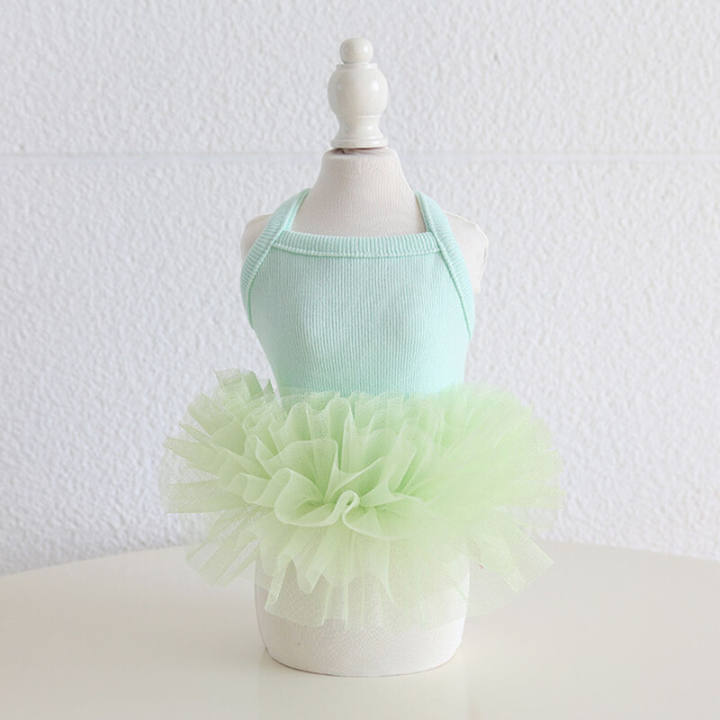 Koerte ja kasside kleit Vest Ballett kohev seelik Disain Lemmiklooma kutsika seelik Kevad/suvi riided Riietus 5 suurust 4 värvi