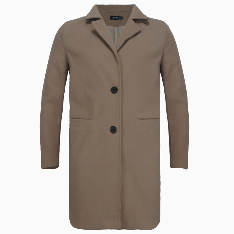 Zimske ženske jakne Mješavina vune s džepovima Gornja odjeća Kaputi s pamučnom postavom od tvida za žene Ležerna odjeća na rever Široka ulična odjeća S-3XL