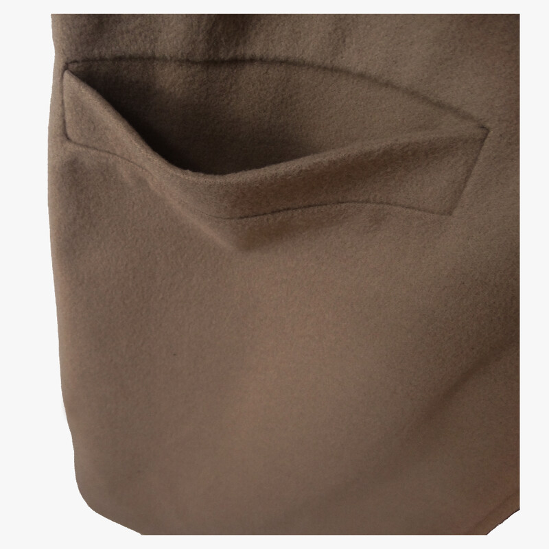 Zimske ženske jakne Mješavina vune s džepovima Gornja odjeća Kaputi s pamučnom postavom od tvida za žene Ležerna odjeća na rever Široka ulična odjeća S-3XL