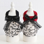 Nova haljina za pse i mačke Tutu s dizajnom čipke i mašne, suknja za štene za kućne ljubimce, odjeća za proljeće/ljeto, 5 veličina