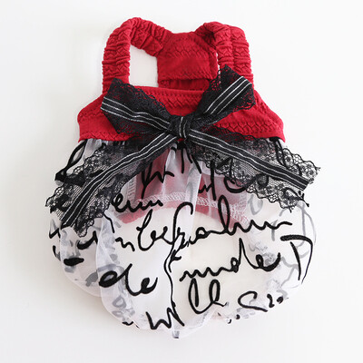 Nova haljina za pse i mačke Tutu s dizajnom čipke i mašne, suknja za štene za kućne ljubimce, odjeća za proljeće/ljeto, 5 veličina