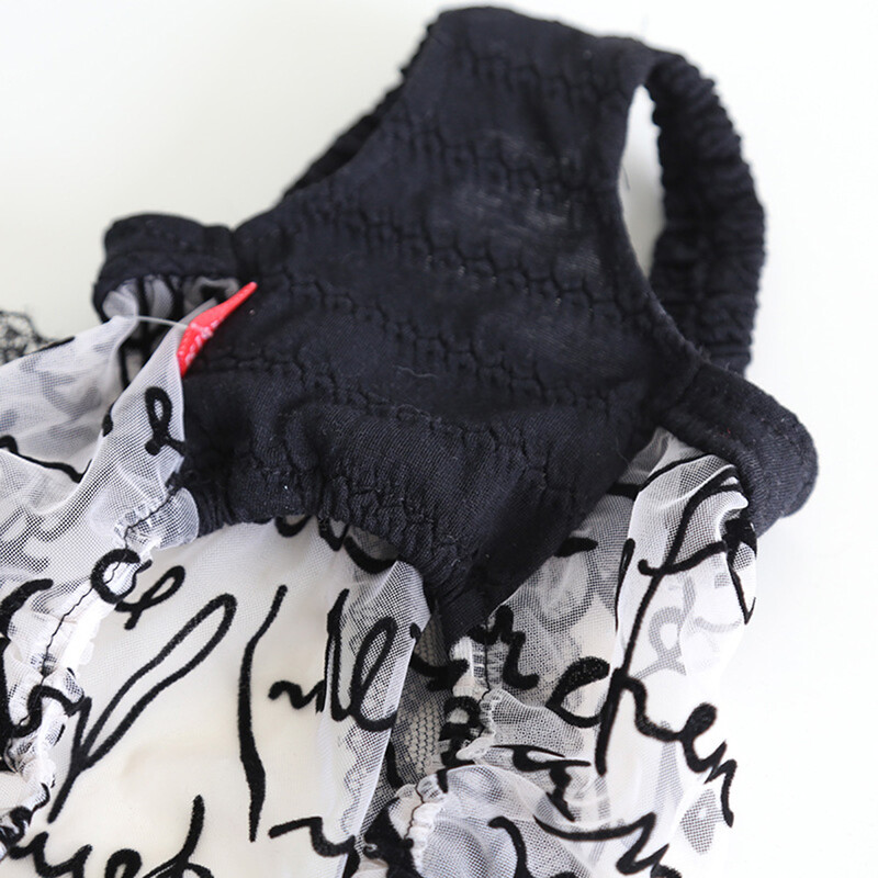 Nova haljina za pse i mačke Tutu s dizajnom čipke i mašne, suknja za štene za kućne ljubimce, odjeća za proljeće/ljeto, 5 veličina