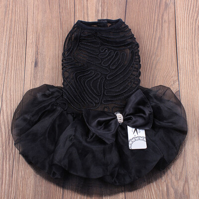 Кученце за домашни любимци Сватбена рокля Кух дизайн Кучета Котки Рокли за принцеси Парти облекло 2 цвята