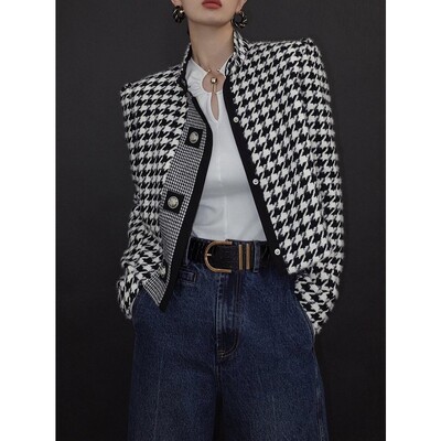 Modigirl îmbrăcăminte exterioară și jachetă cu picior de gală pentru femei, cu guler în picioare, mâneci lungi, toamnă, iarnă, toamnă, haine 2024, haine clasice pentru femei