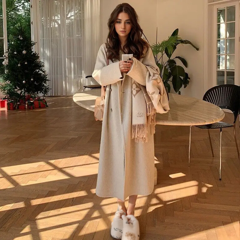 Kahepoolne villane mantel naiste keskmise pikkusega lahtine sügis/talvine mantel Korea stiilis põlvedeni villane jope