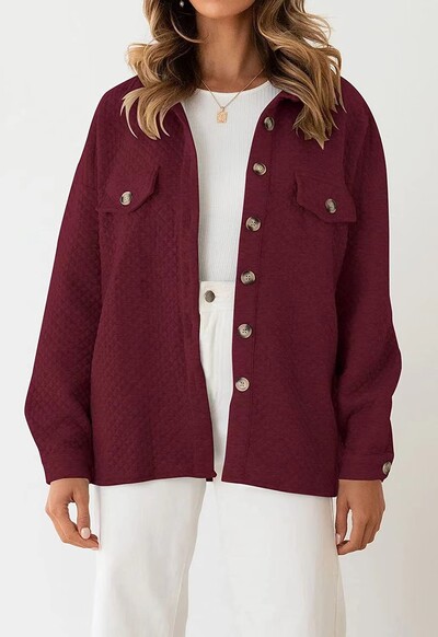 2024. Nova ženska jakna s dugim rukavima s polo ovratnikom jesen i zima, široka, udobna, svestrana, popularna, elegantna, modna majica