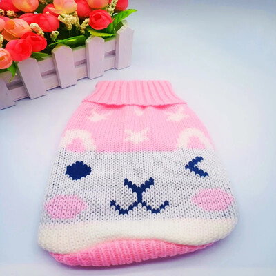 Jõulud Vintage koerakampsunid Pühade põhjapõdrapunane südamestiilis koerariided uusaasta pehmed kutsikakampsunid soojad lemmikloomade kampsunid S-le