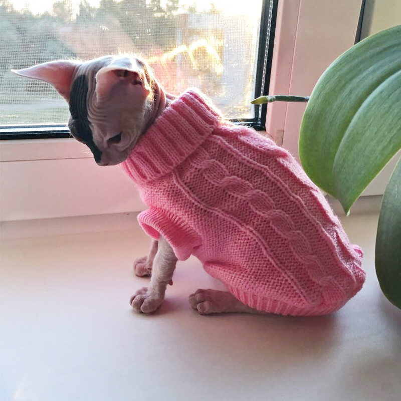 Džemperi za pse za kućne ljubimce Zimska odjeća za kućne ljubimce za male pse Topli džemper Odjevni kaput za mačke Odjeća Vunasto mekana majica za pse Jakna 50