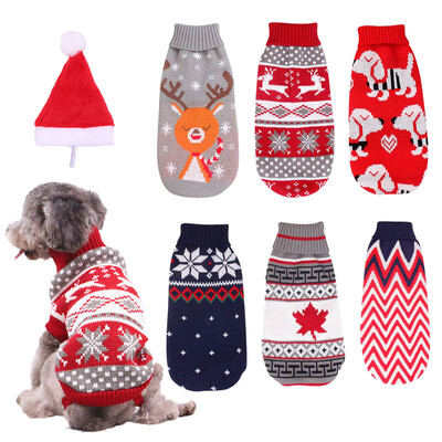 Haina caldă pentru câini pentru câini de talie mică, mijlocie, tricot, pisică, pulover, îmbrăcăminte pentru animale de companie, pentru chihuahua, buldogi, costum de cățeluș, haină de iarnă