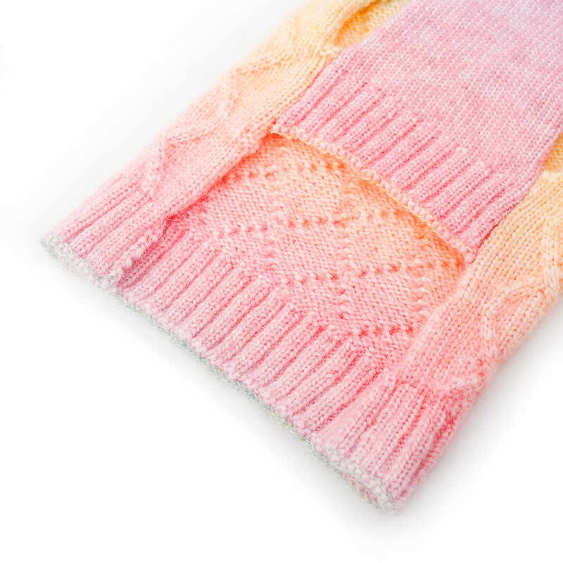 Koera kampsun väikestele koertele Rainbow värviline kootud kutsika kampsun Lemmiklooma koera talveriided soe kampsun Yorkies Chihuahua