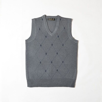 Vrhunski novi jesensko-zimski modni brend dizajnerski džemper prsluk pleteni muški pulover s V izrezom bez rukava ležerna muška odjeća A97