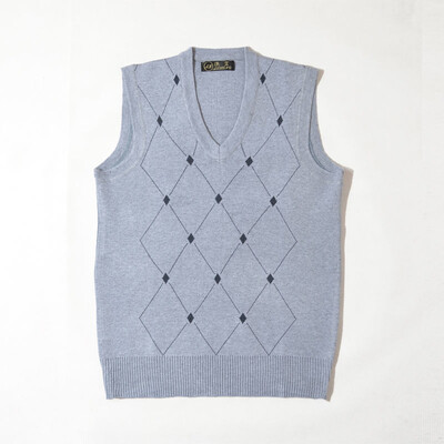 Vrhunski novi jesensko-zimski modni brend dizajnerski džemper prsluk pleteni muški pulover s V izrezom bez rukava ležerna muška odjeća A97