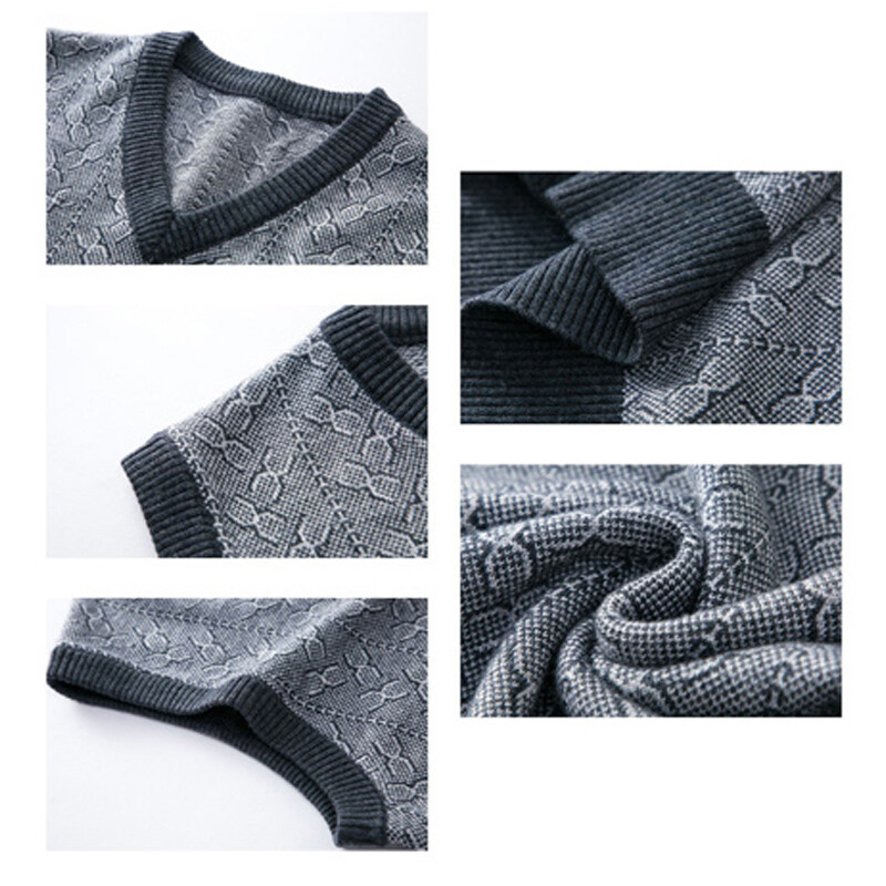 Džemper marke BROWON, muška odjeća, jesen 2024., jednobojni pleteni pulover, prsluk, muška modna debela zimska odjeća od jacquarda