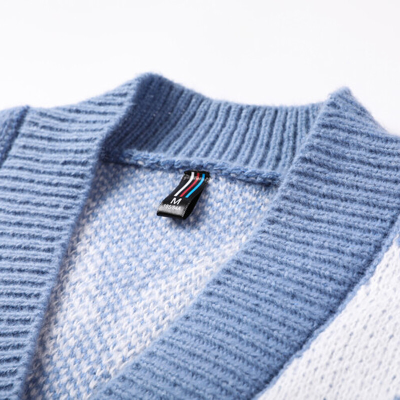 Ανδρικό γιλέκο πλεκτό κουμπιά κάτω Αμάνικο πουλόβερ Argyle Ζακέτα Plus μέγεθος 100kg 4XL V λαιμόκοψη Preppy Style Casual 00028